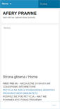 Mobile Screenshot of aferyprawne.wordpress.com