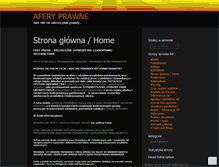 Tablet Screenshot of aferyprawne.wordpress.com