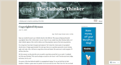 Desktop Screenshot of catholicthinker.wordpress.com