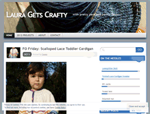 Tablet Screenshot of lauragetscrafty.wordpress.com
