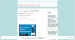 Desktop Screenshot of mamabearwithme.wordpress.com