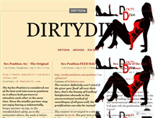 Tablet Screenshot of dirtydiva.wordpress.com