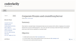 Desktop Screenshot of coderkelly.wordpress.com