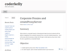 Tablet Screenshot of coderkelly.wordpress.com