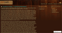 Desktop Screenshot of 1nf3.wordpress.com