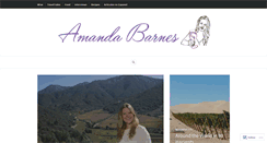 Desktop Screenshot of amandabarneswriter.wordpress.com