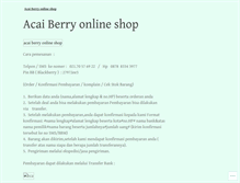 Tablet Screenshot of acaiberryonlineshop.wordpress.com