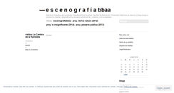 Desktop Screenshot of escenografiabbaa.wordpress.com