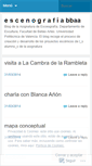 Mobile Screenshot of escenografiabbaa.wordpress.com