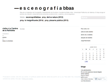 Tablet Screenshot of escenografiabbaa.wordpress.com