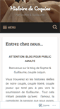 Mobile Screenshot of histoiredecoquine.wordpress.com