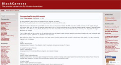 Desktop Screenshot of blackcareers.wordpress.com