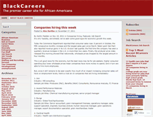 Tablet Screenshot of blackcareers.wordpress.com