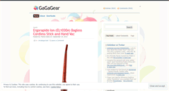Desktop Screenshot of gagagear.wordpress.com
