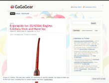 Tablet Screenshot of gagagear.wordpress.com