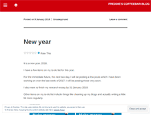 Tablet Screenshot of freddiescoffeebar.wordpress.com