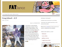 Tablet Screenshot of fatdance.wordpress.com