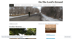 Desktop Screenshot of onthelordserrand.wordpress.com