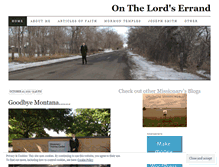 Tablet Screenshot of onthelordserrand.wordpress.com