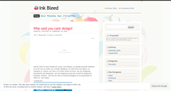 Desktop Screenshot of inkbleed.wordpress.com