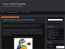 Tablet Screenshot of comtrickparadise.wordpress.com