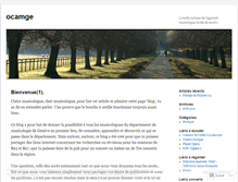 Tablet Screenshot of ocamge.wordpress.com