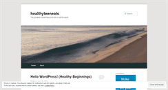 Desktop Screenshot of healthyteeneats.wordpress.com