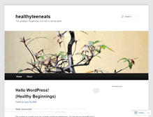 Tablet Screenshot of healthyteeneats.wordpress.com