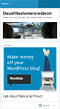 Mobile Screenshot of deuxfilleslemercredisoir.wordpress.com