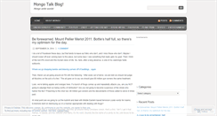 Desktop Screenshot of mongotalkblog.wordpress.com