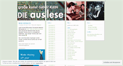 Desktop Screenshot of dieauslese.wordpress.com