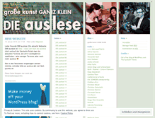 Tablet Screenshot of dieauslese.wordpress.com