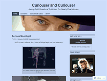 Tablet Screenshot of curiousinterviews.wordpress.com
