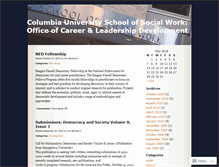 Tablet Screenshot of cusocialworkcareers.wordpress.com