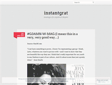 Tablet Screenshot of instantgrat.wordpress.com