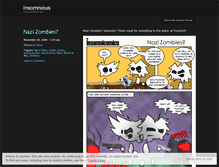 Tablet Screenshot of insomniousism.wordpress.com