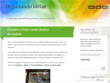 Tablet Screenshot of degustandoideias.wordpress.com