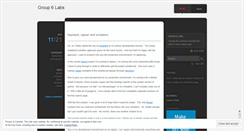 Desktop Screenshot of group6labs.wordpress.com