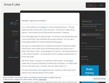 Tablet Screenshot of group6labs.wordpress.com