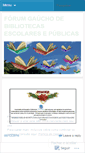 Mobile Screenshot of forumbibliotecasrs.wordpress.com