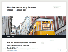 Tablet Screenshot of obamapoll.wordpress.com