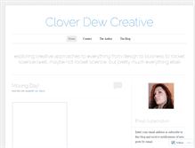 Tablet Screenshot of cloverdewcreative.wordpress.com