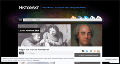 Desktop Screenshot of historiskt.wordpress.com