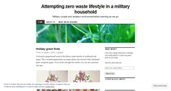 Desktop Screenshot of militaryzerowaste.wordpress.com