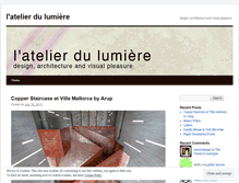 Tablet Screenshot of leatelierdulumiere.wordpress.com