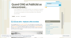 Desktop Screenshot of ongpublicites.wordpress.com