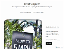 Tablet Screenshot of breathelighter.wordpress.com