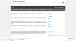 Desktop Screenshot of galwayplanningblog.wordpress.com