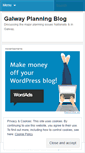 Mobile Screenshot of galwayplanningblog.wordpress.com