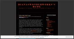 Desktop Screenshot of dianaswonderworks.wordpress.com